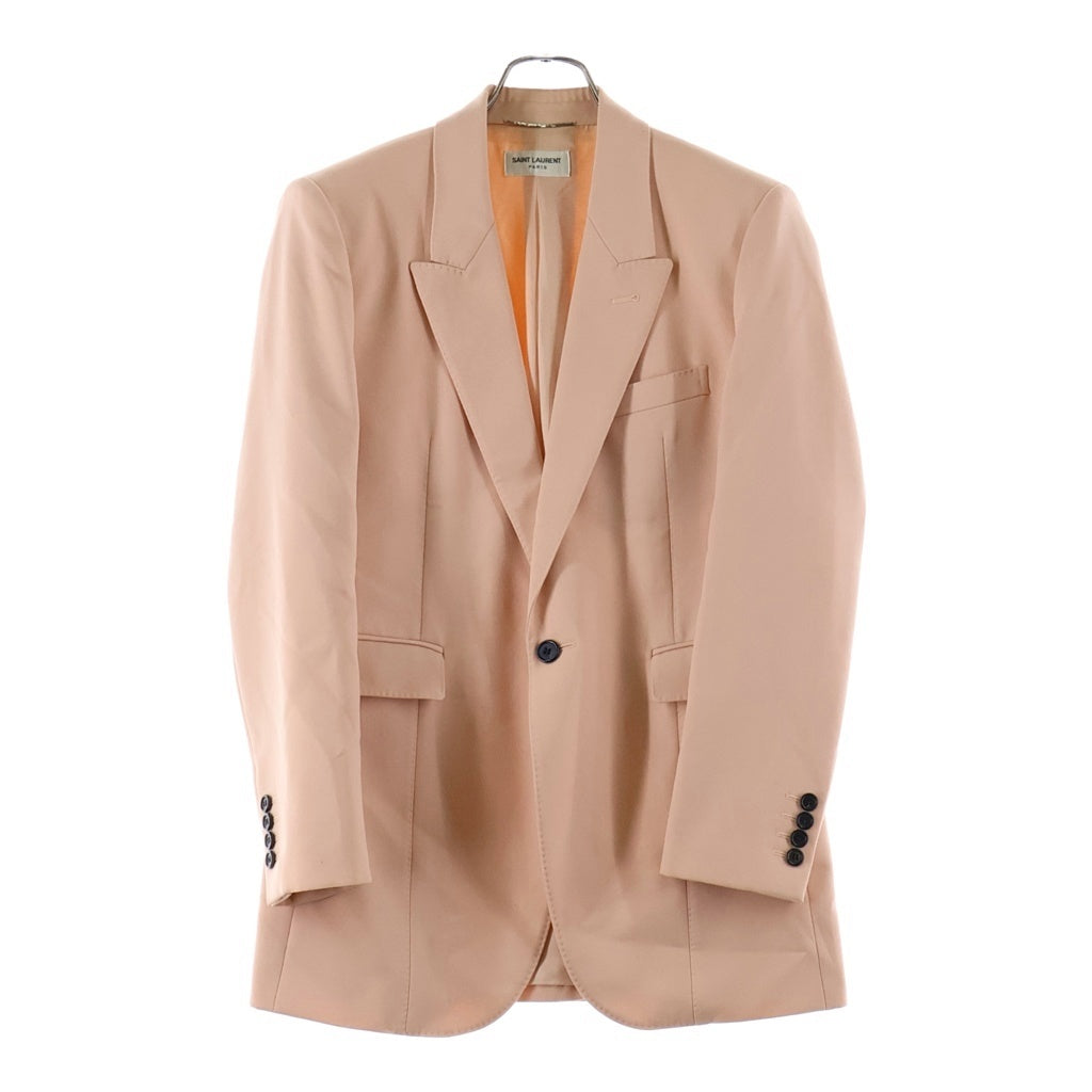 SAINT LAURENT PARIS(サンローランパリ) ピークドラペル 1Bテーラードジャケット 552173 Y512W ピンク