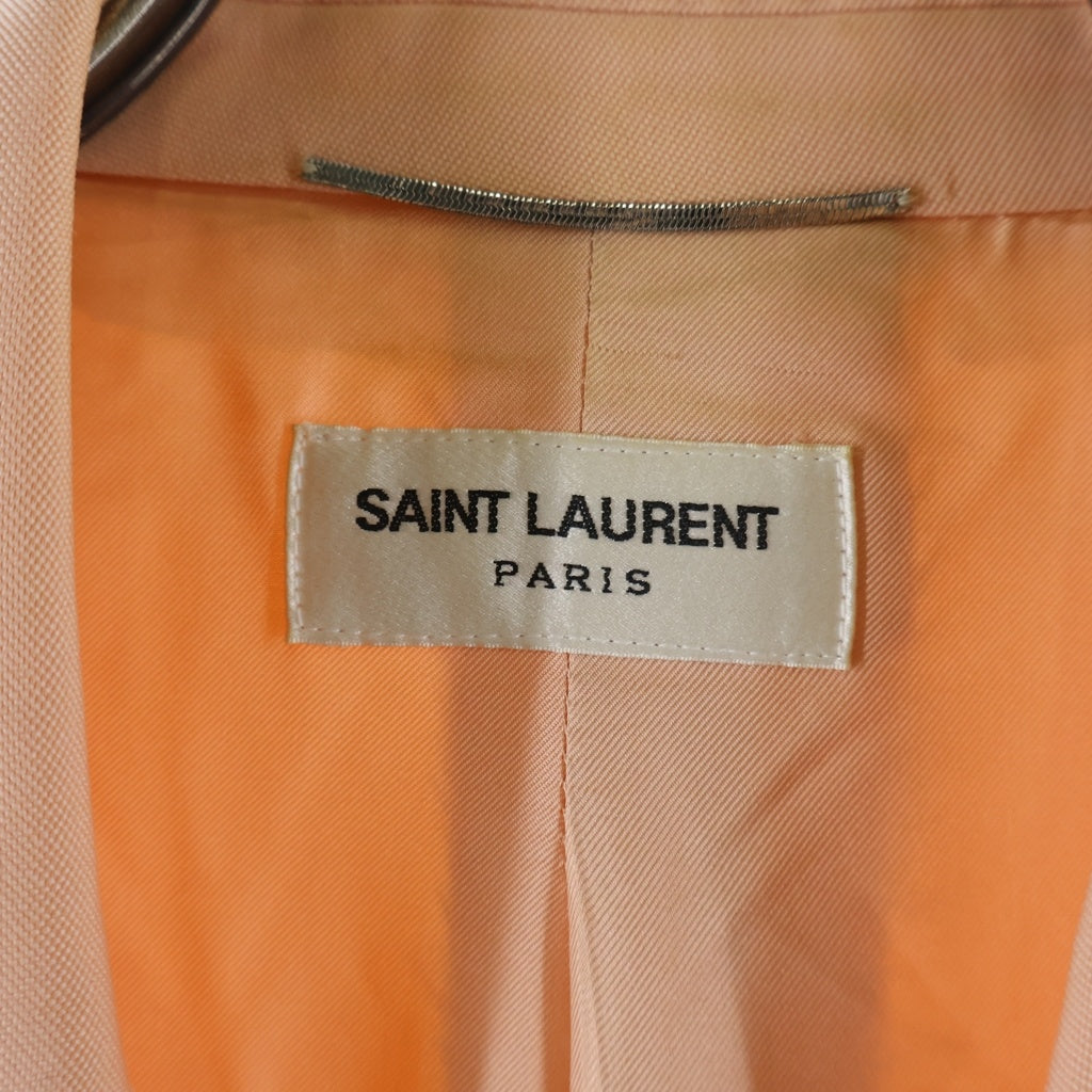SAINT LAURENT PARIS(サンローランパリ) ピークドラペル 1Bテーラードジャケット 552173 Y512W ピンク