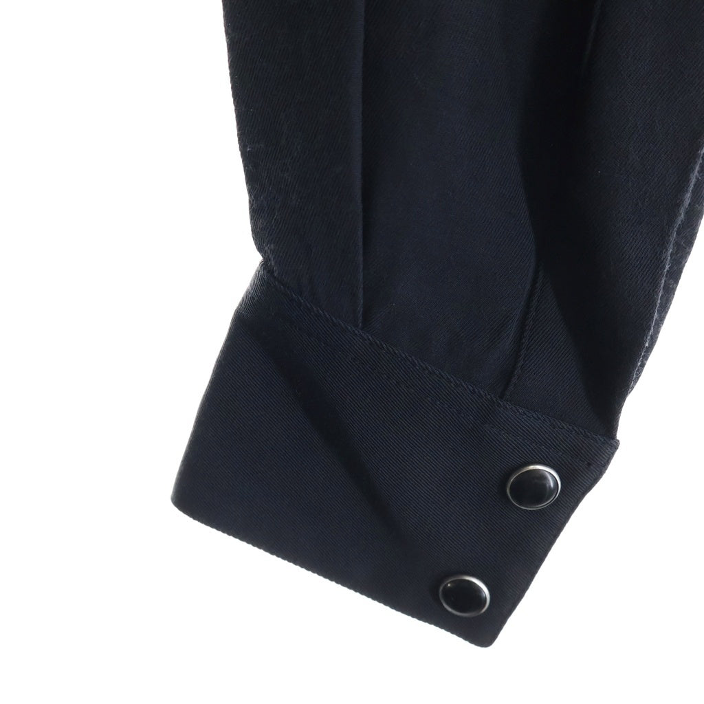 CELINE(セリーヌ) 19SS ウエスタンレーヨン ロングスリーブ長袖シャツ 2C027400E ブラック