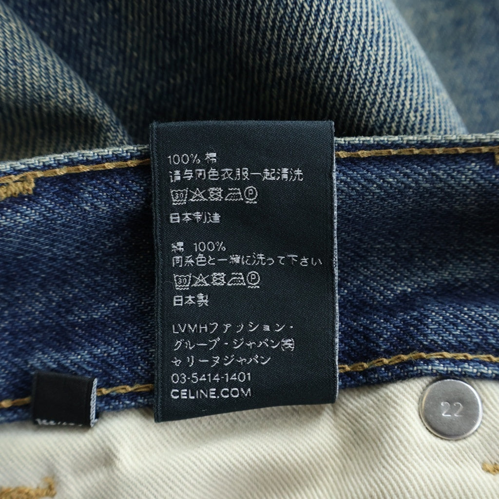 CELINE(セリーヌ) ウォッシュド加工デニムパンツ 1AB7 930F 07DU インディゴブルー
