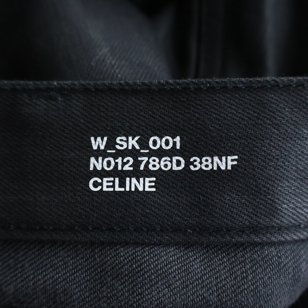 CELINE(セリーヌ) コーティング デニムストレートパンツ 21ZZ7786D ブラック