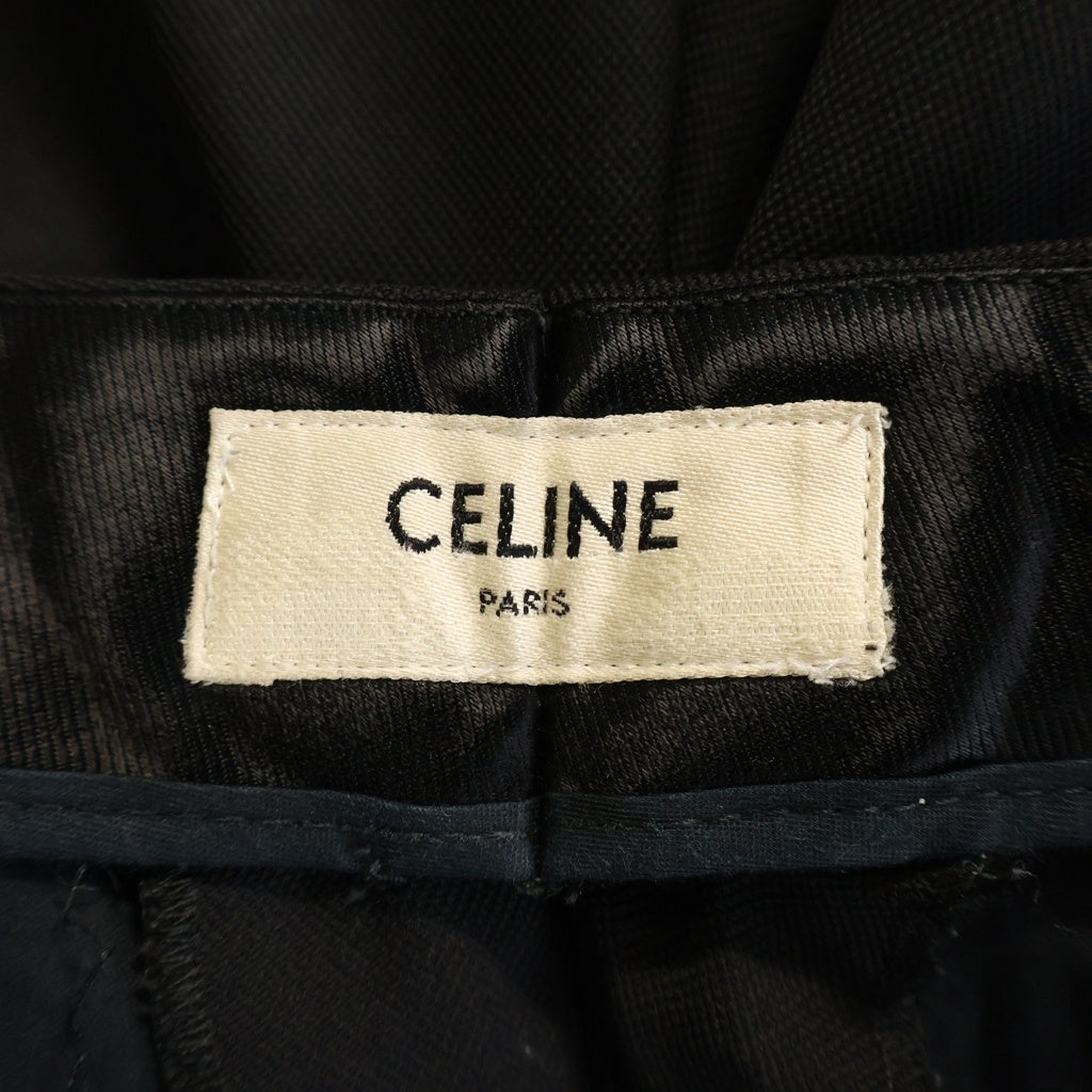 CELINE(セリーヌ) 19SS ノータック ウール スラックス 21ZZ0120D ブラック