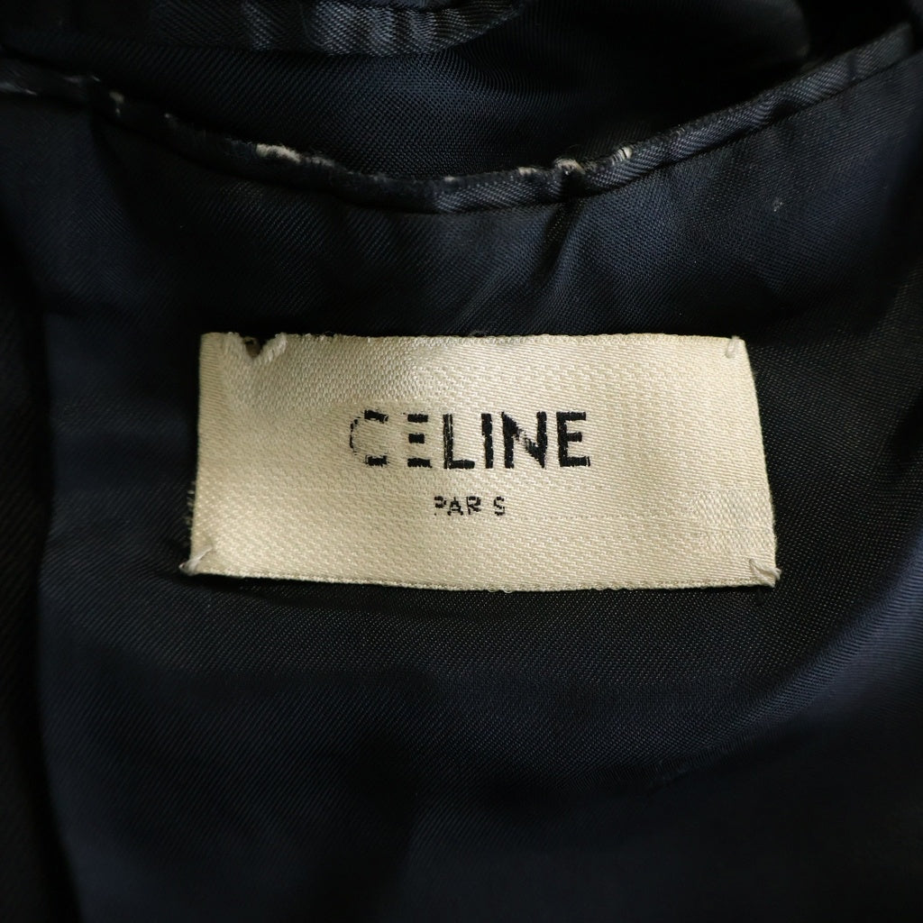 CELINE(セリーヌ) 金ボタン ウール テーラードジャケット 25AA6092D ブラック