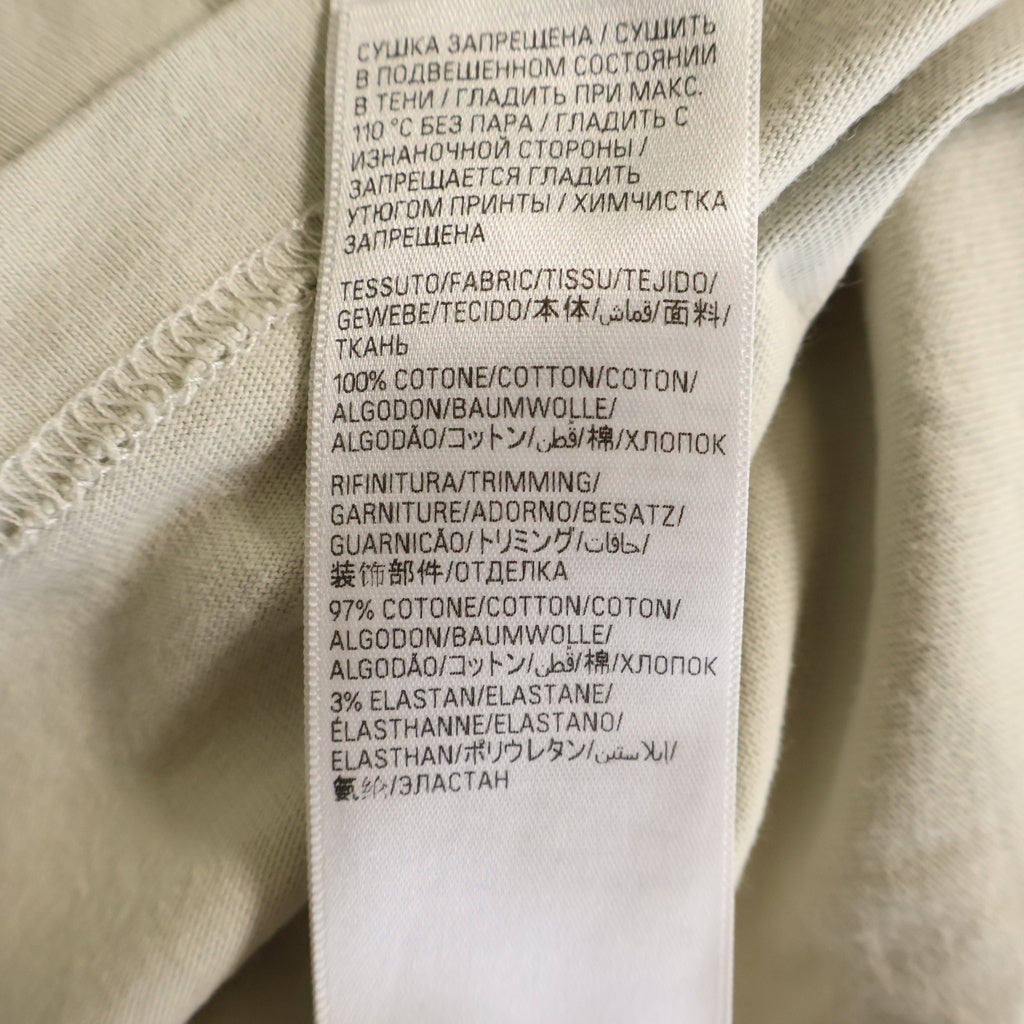 BALENCIAGA(バレンシアガ) Political Campaign Tee キャンペーンロゴ ダメージ加工 半袖Tシャツ ベージュ 641655 TNVG5