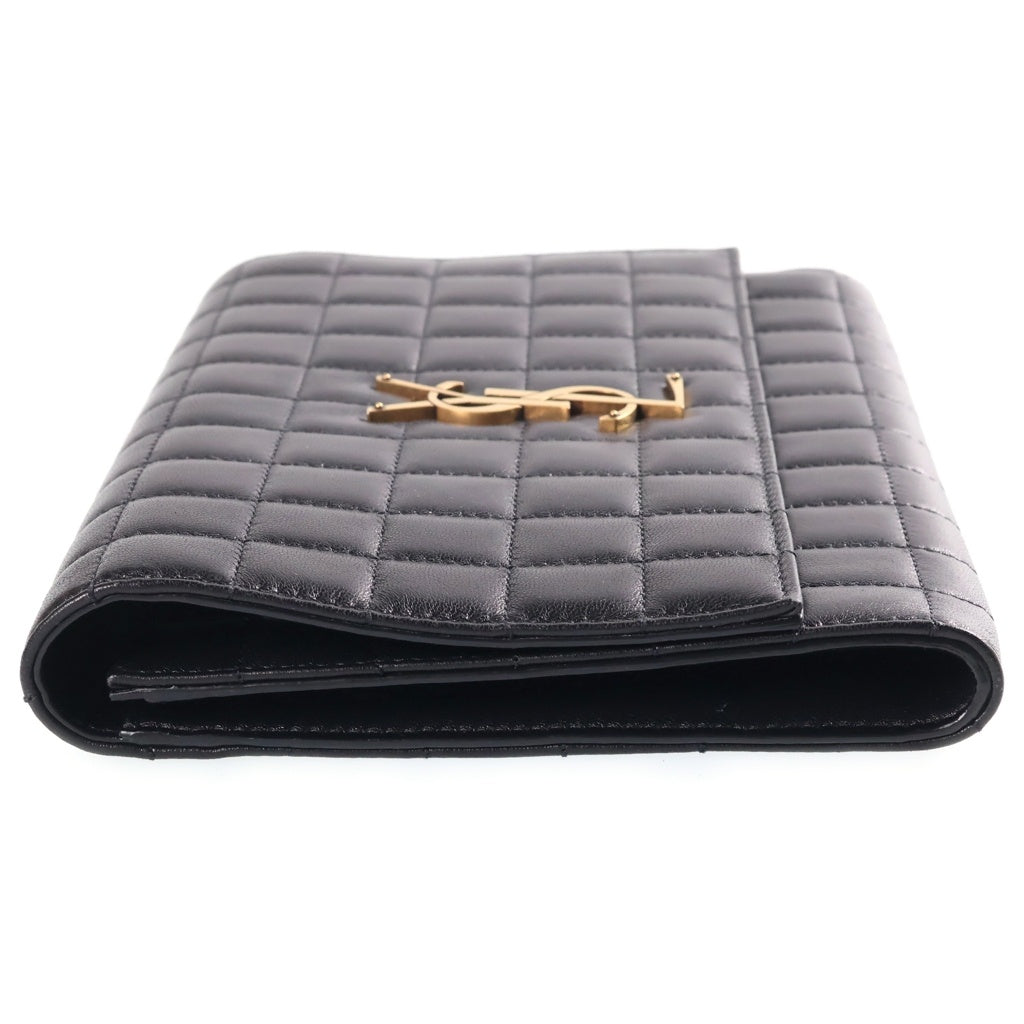 SAINT LAURENT PARIS(サンローランパリ) Quilting Leather Clutch Bag カサンドラ キルティングレザークラッチバッグ ハンドバッグ セカンドバッグ ブラック 759879 レディース
