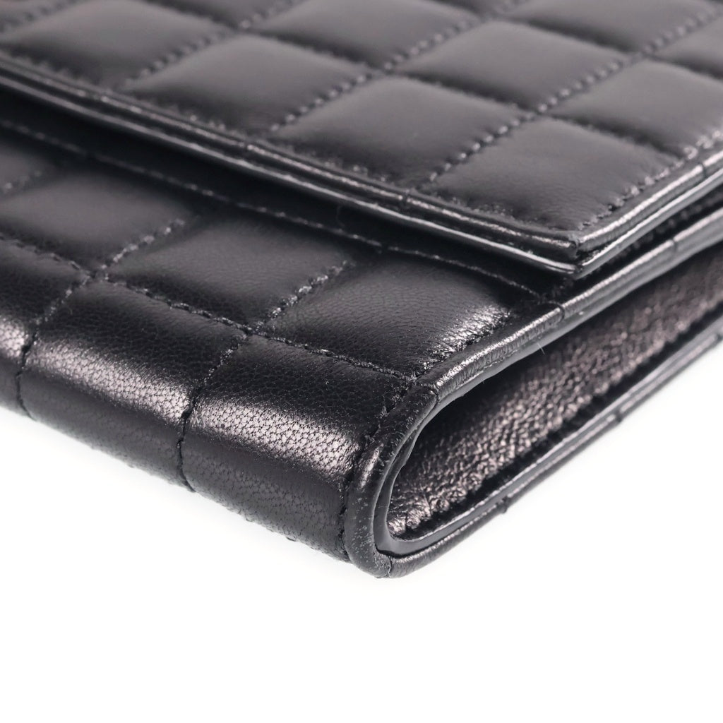 SAINT LAURENT PARIS(サンローランパリ) Quilting Leather Clutch Bag カサンドラ キルティングレザークラッチバッグ ハンドバッグ セカンドバッグ ブラック 759879 レディース