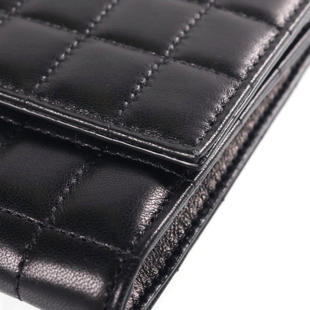 SAINT LAURENT PARIS(サンローランパリ) Quilting Leather Clutch Bag カサンドラ キルティングレザークラッチバッグ ハンドバッグ セカンドバッグ ブラック 759879 レディース