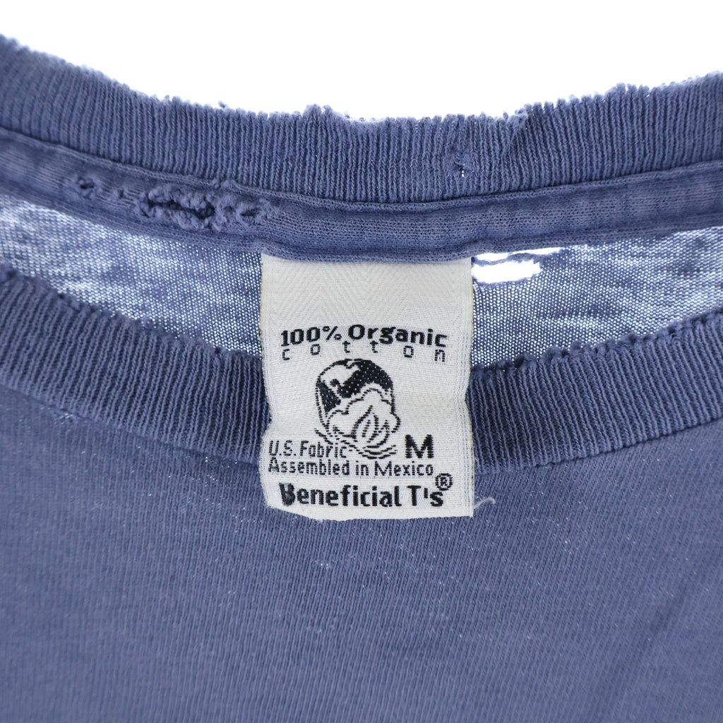 PATAGONIA(パタゴニア) 90S VINTAGE USA製 両面ロゴプリント クルーネック半袖Tシャツ カットソー ネイビー