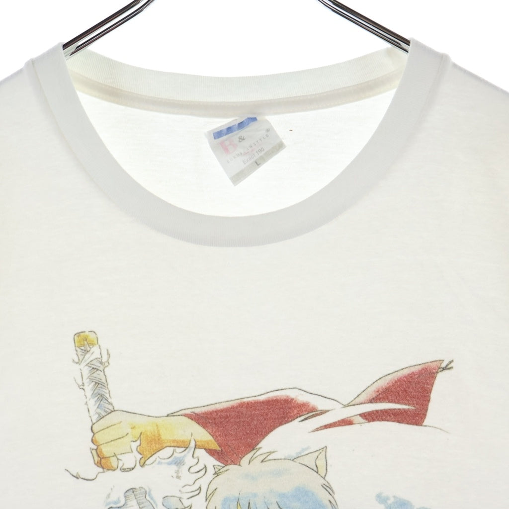 VINTAGE(ヴィンテージ) 00S VINTAGE 犬夜叉 BOOLEG ブートレグ アニメプリント クルーネック半袖Tシャツ カットソー ホワイト