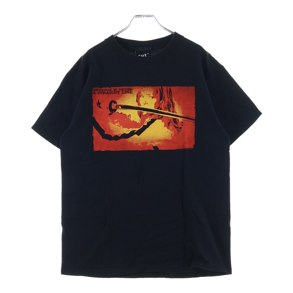 VINTAGE(ヴィンテージ) 00S VINTAGE KILL BILL REVENGE IS NEVER A STRAIGHT LINE キル・ビル 両面プリント ムービー クルーネック半袖Tシャツ ブラック