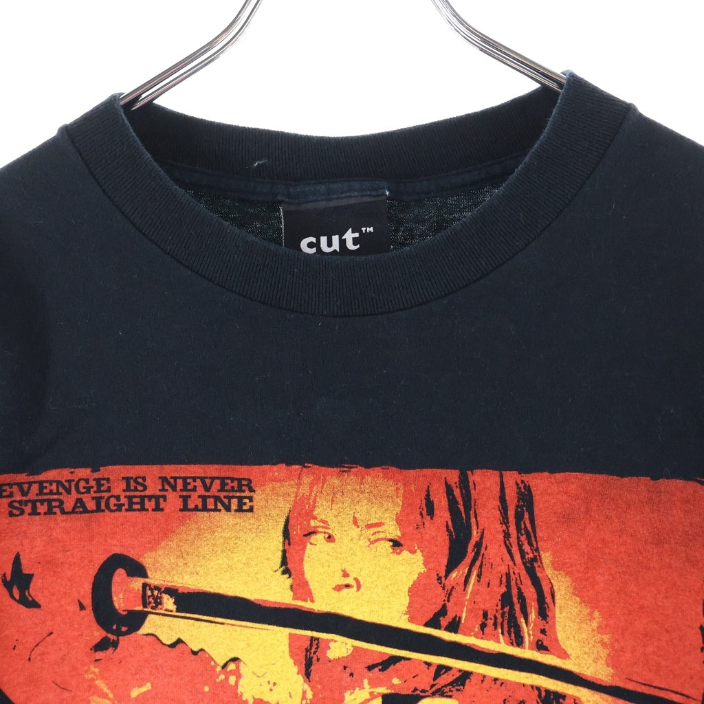 VINTAGE(ヴィンテージ) 00S VINTAGE KILL BILL REVENGE IS NEVER A STRAIGHT LINE キル・ビル 両面プリント ムービー クルーネック半袖Tシャツ ブラック