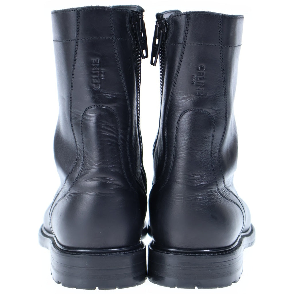 CELINE(セリーヌ) Combat Boots レンジャー コンバットブーツ レザーハイカットシューズ ブラック