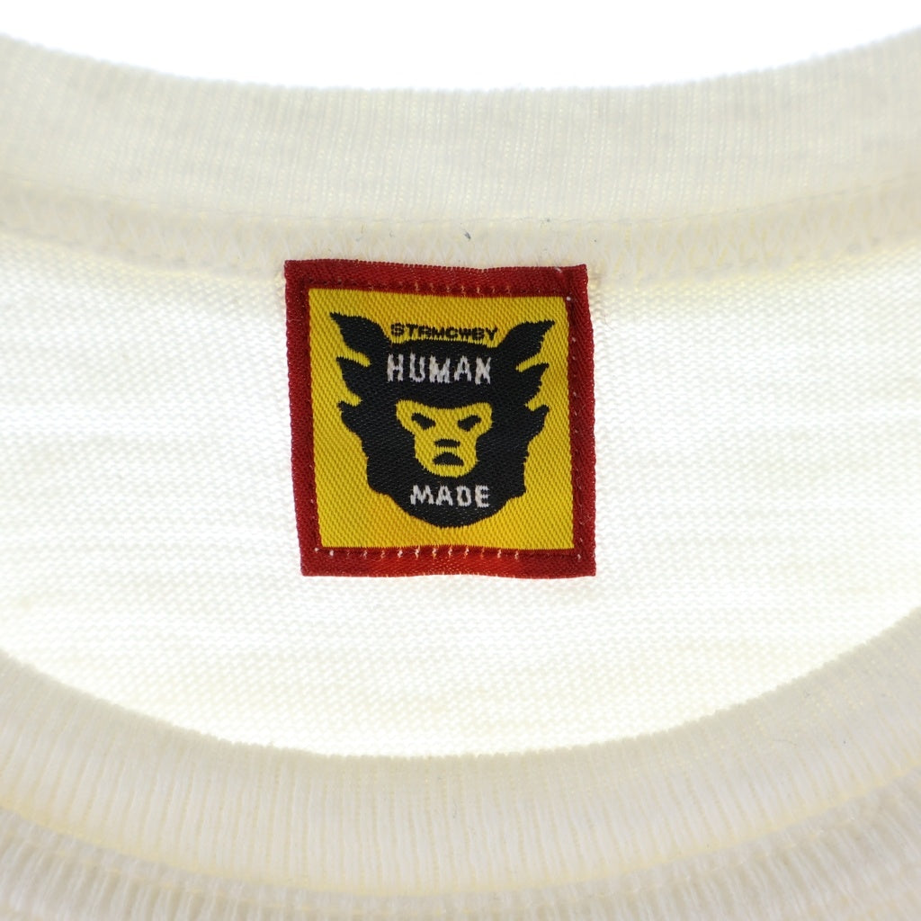 HUMAN MADE(ヒューマンメイド) 24SS LIMITED FUKUOKA HAWK PRINT COTTON POCKET TEE 福岡限定 鷲プリント 半袖コットンTシャツ カットソー ホワイト