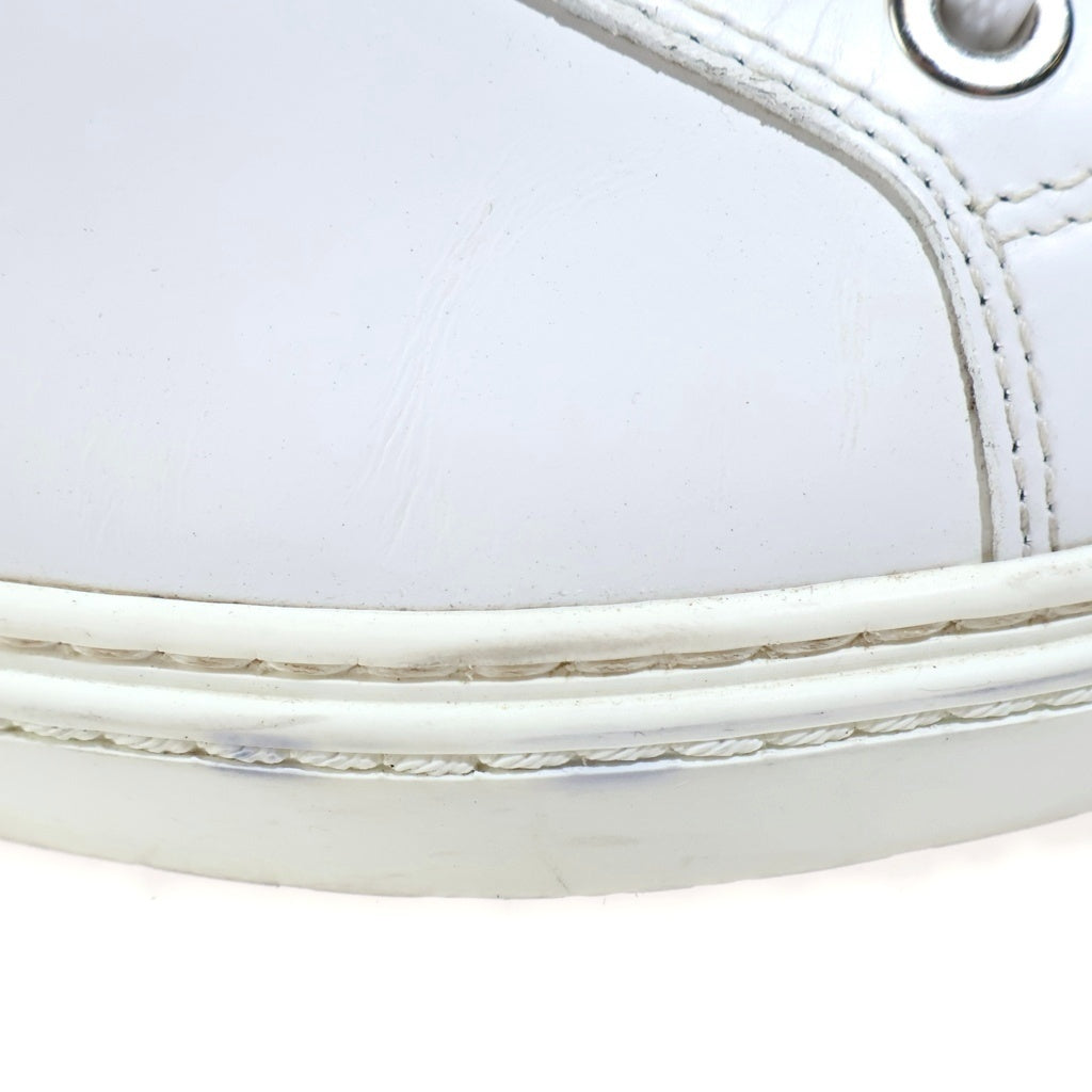 JIMMY CHOO(ジミーチュウ) CASH STAR STUDS SOFT LEATHER LOW CUT SNEAKER キャッシュ 星型スタッズ ソフトレザースニーカー ホワイト