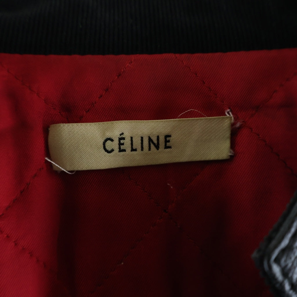 CELINE(セリーヌ) BIKER LETHER RIDERS JACKET フィービー期 バイカーレザーライダースジャケット ブラック 2 5H99/6287 レディース