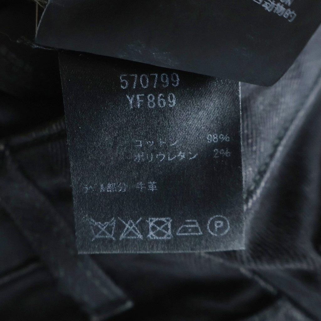 SAINT LAURENT PARIS(サンローランパリ) Hedi期 ジップフライ カットオフ コーティングスキニージーンズ デニムパンツ D01 W/SK-LW D05 W/SK-MW