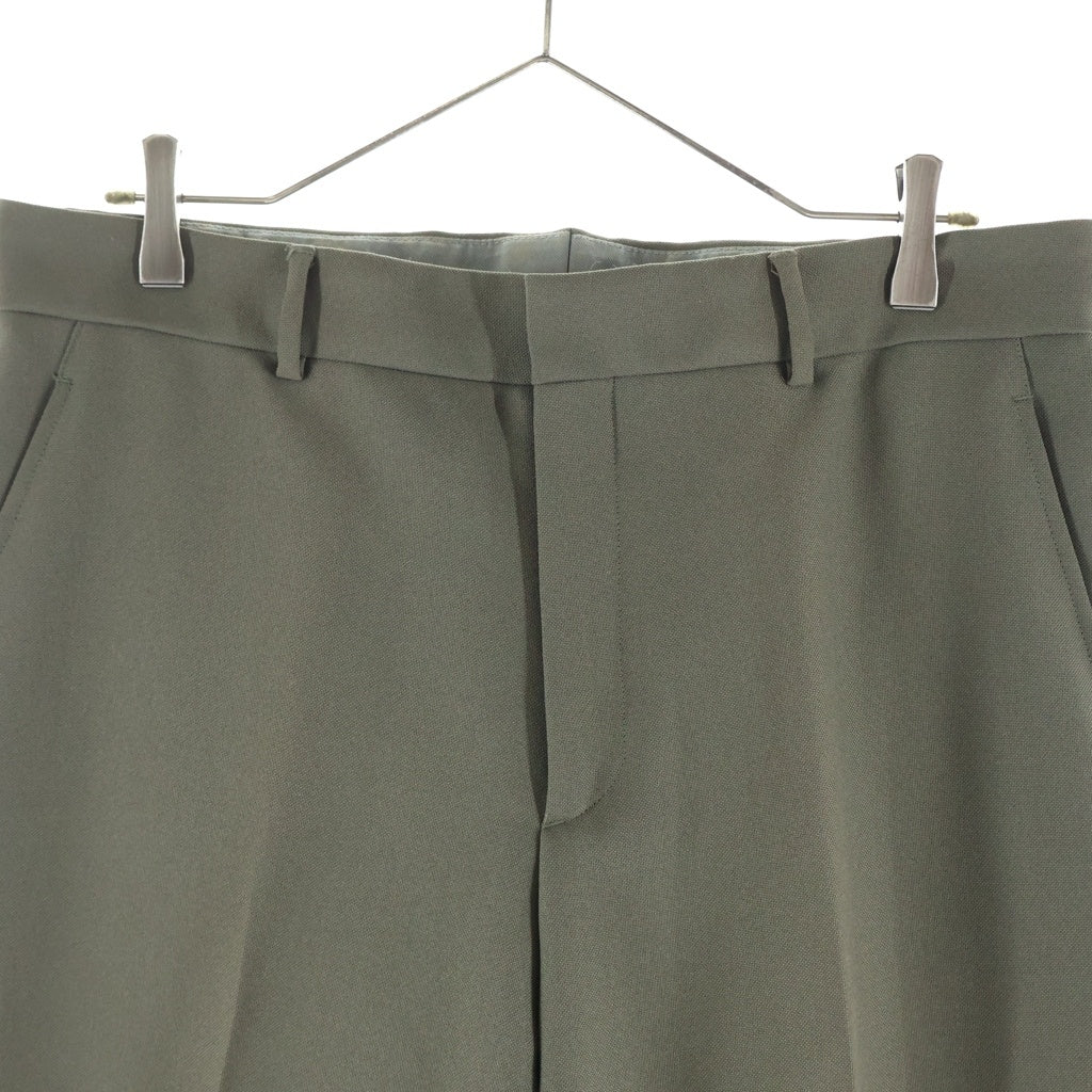 miumiu(ミュウミュウ) 00S ARCHIVE POLYESTER SLACKS PANTS アーカイブ ポリエステル スラックスパンツ カーキ