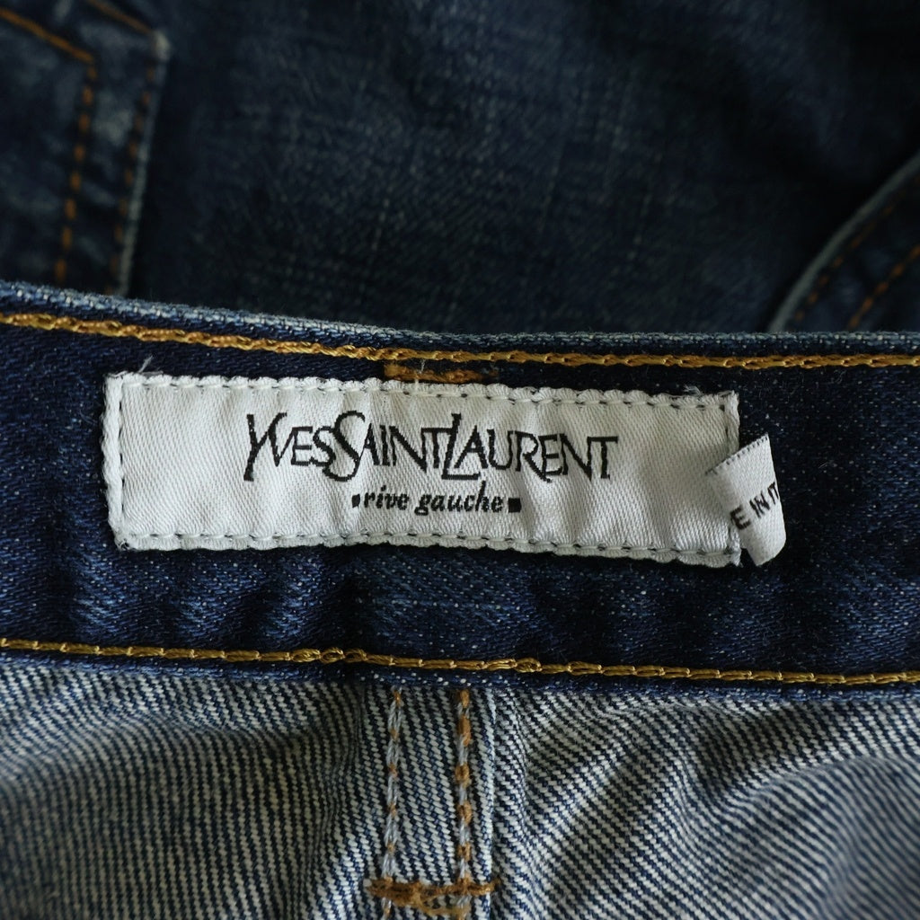 Yves Saint Laurent rive gauche(イヴサンローランリヴゴーシュ) 04SS TOM FORD FLARE DENIM PANTS トム・フォード期 カサンドラロゴ フレアデニムパンツ インディゴ
