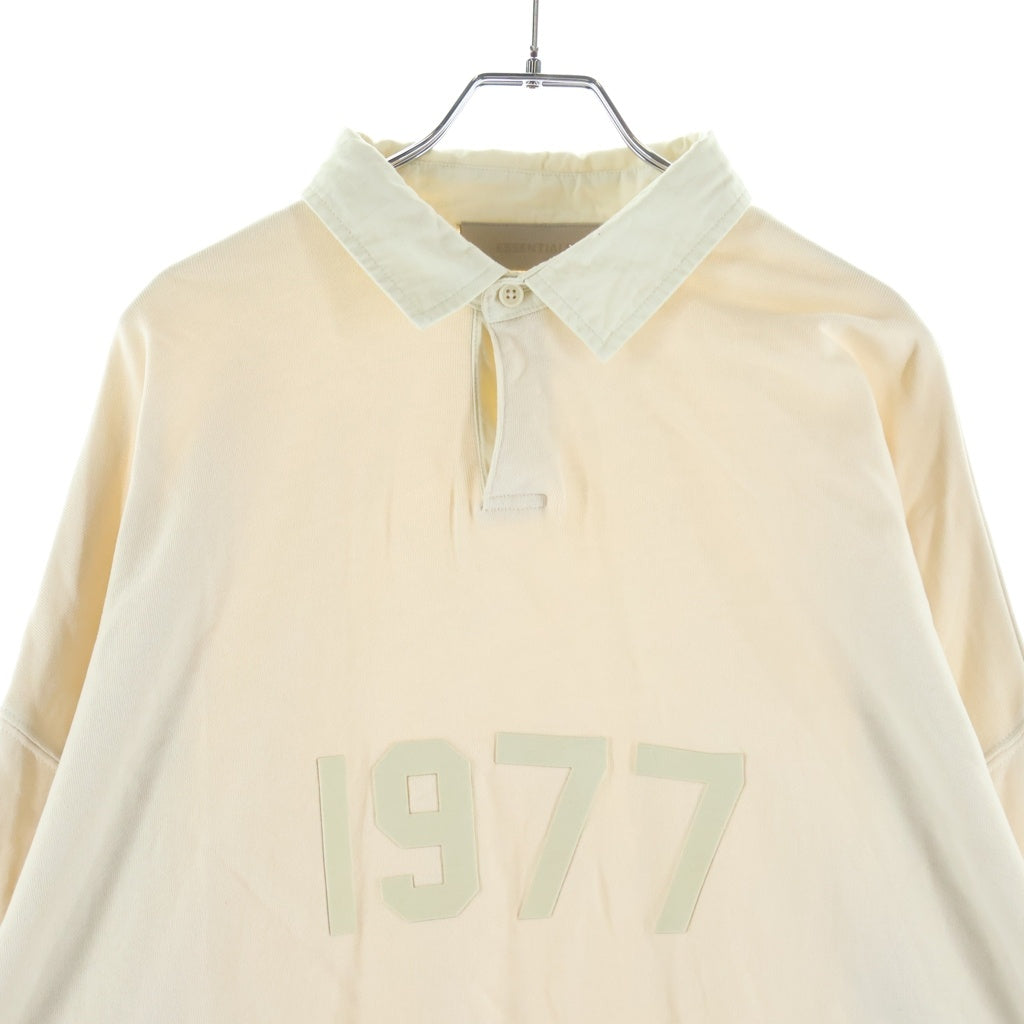 FEAR OF GOD(フィアオブゴッド) SWEAT POLO SHIRT 1977 フェルトロゴ スウェットポロシャツ ラガーシャツ アイボリー