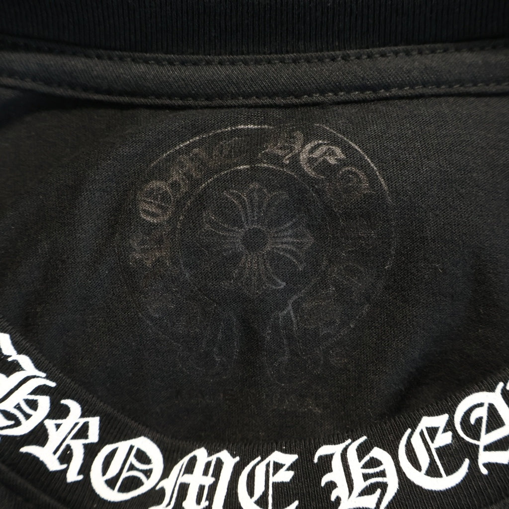 CHROME HEARTS(クロムハーツ) Neck Logo Tee ネックロゴ 半袖Tシャツ カットソー ブラック