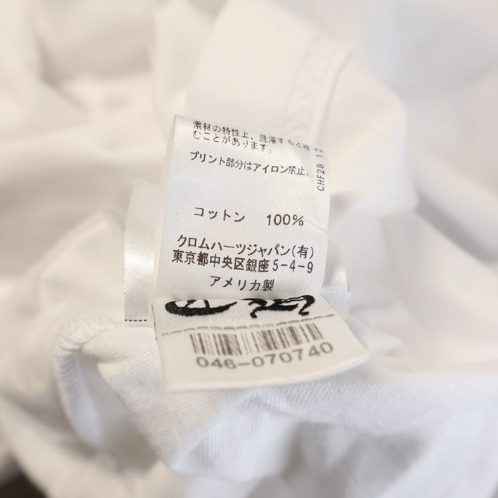 CHROME HEARTS(クロムハーツ) Back CH PLS Tee バック ホースシューCH 半袖Tシャツ カットソー ホワイト