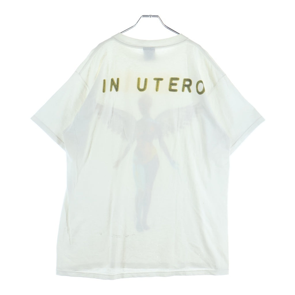 VINTAGE(ヴィンテージ) 90s NIRVANA IN UTERO TEE ニルヴァーナ インユーテロ バンド 半袖Tシャツ カットソー ホワイト