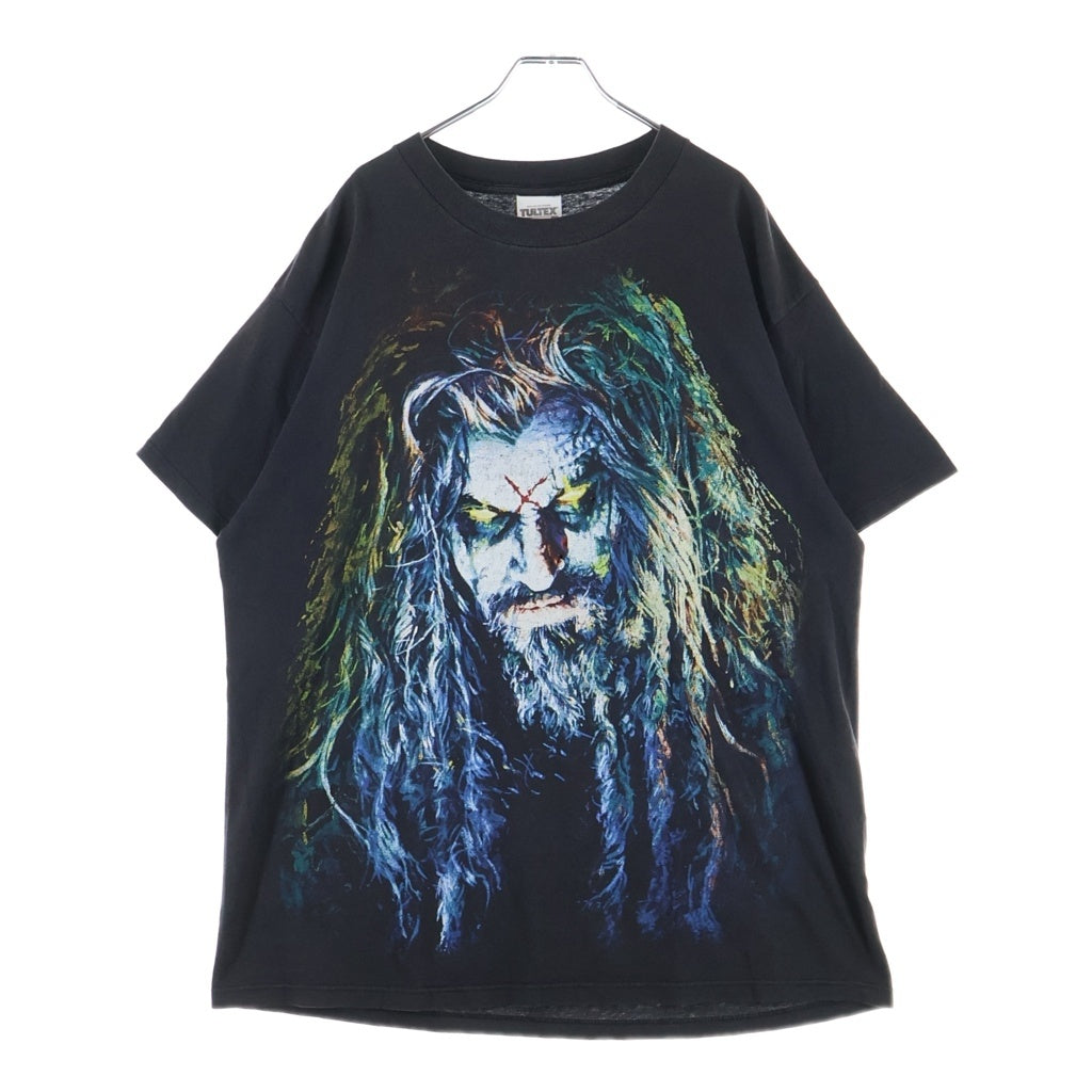 VINTAGE(ヴィンテージ) 90s ROB ZOMBIE 100% HARD CORE TEE ロブゾンビ バンド 半袖Tシャツ カットソー ブラック
