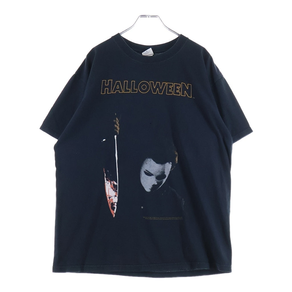 VINTAGE(ヴィンテージ) 00S VINTAGE HALLOWEEN MICHEAL MYERS ハロウィーン マイケル・マイヤー 両面プリント 映画 クルーネック半袖ムービーTシャツ カットソー ブラック