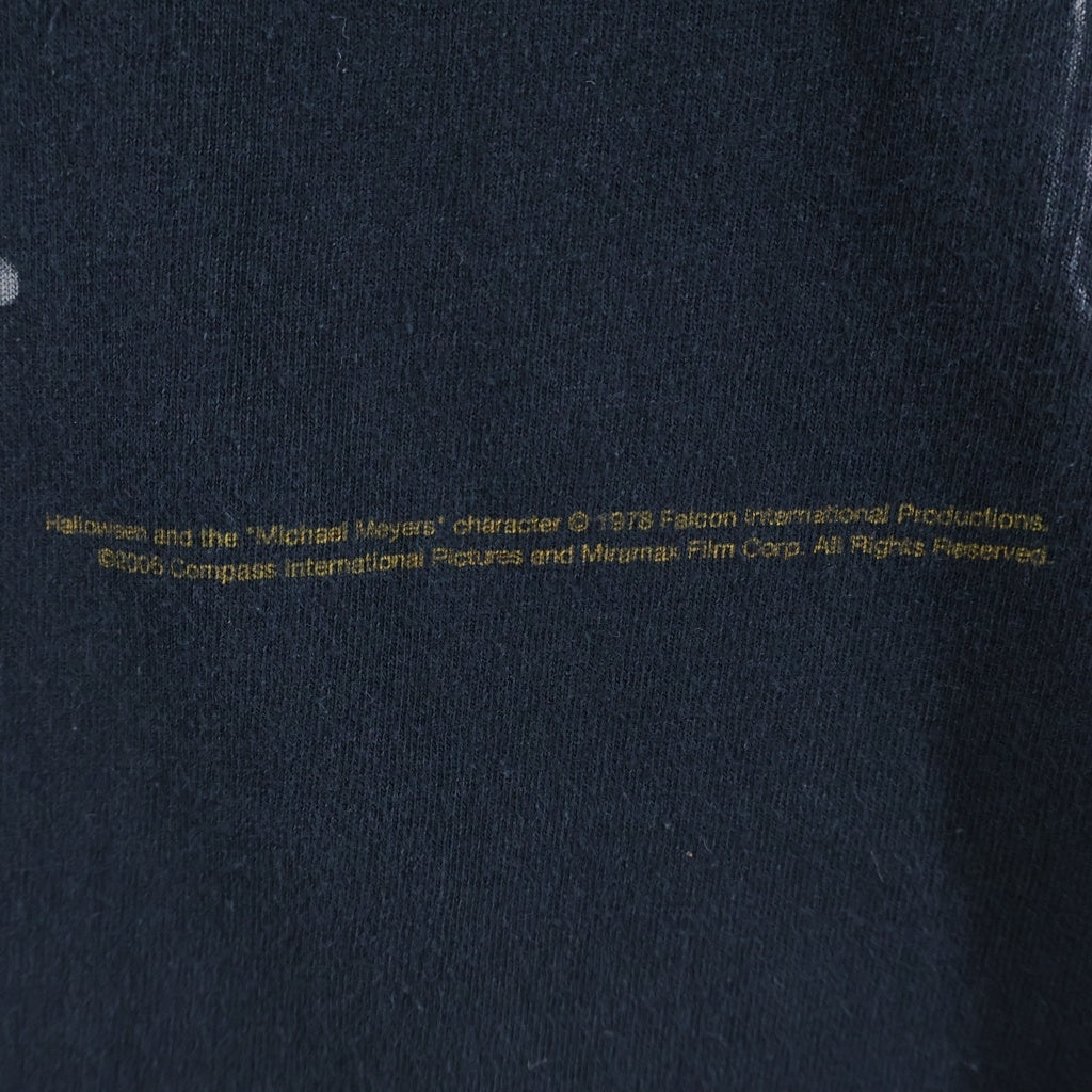 VINTAGE(ヴィンテージ) 00S VINTAGE HALLOWEEN MICHEAL MYERS ハロウィーン マイケル・マイヤー 両面プリント 映画 クルーネック半袖ムービーTシャツ カットソー ブラック