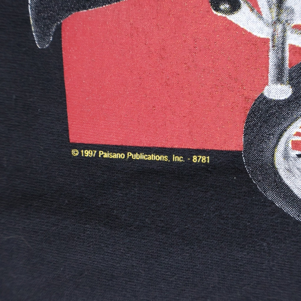 VINTAGE(ヴィンテージ) 1997 EASYRIDERS CHOP & STROKE IT イージーライダース 両面プリント クルーネック半袖Tシャツ カットソー ブラック
