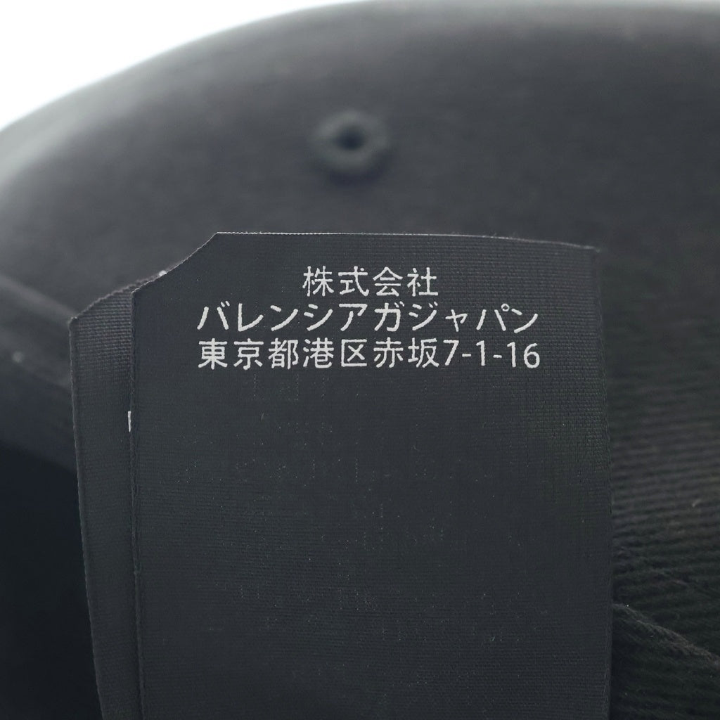BALENCIAGA(バレンシアガ) 17AW Cap ロゴ刺繍 キャップ 帽子 ブラック