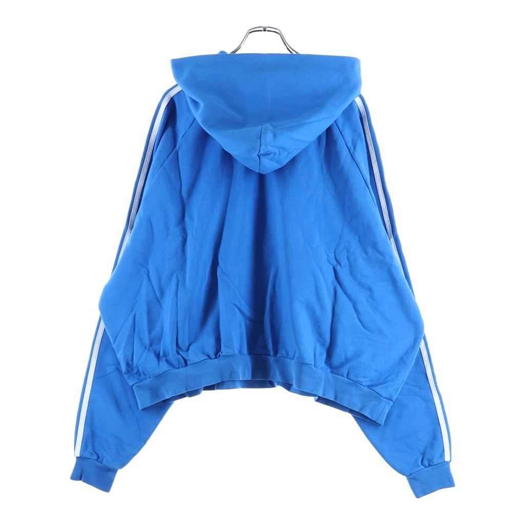 BALENCIAGA(バレンシアガ) 22AW adidas Large Fit Hoodie アディダス プルオーバースウェットパーカー フーディー ブルー 729322 TNVN2