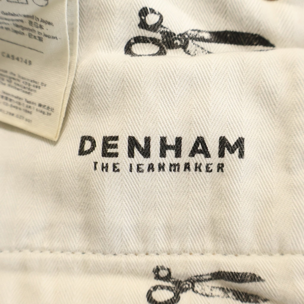 DENHAM(デンハム) 日本製 ダメージ加工 ボタンフライ デニムパンツ ジーンズ ライトブルー DM06010JGV