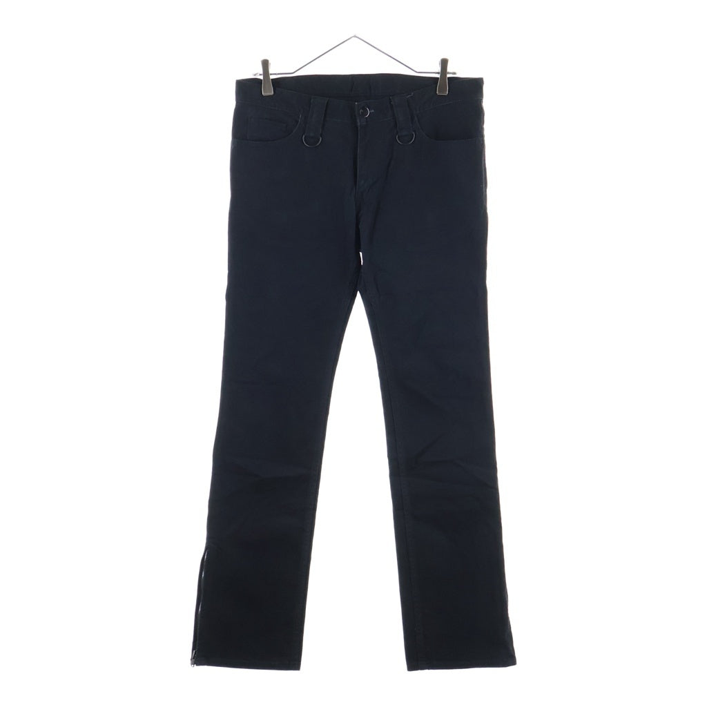 NUMBER (N)INE(ナンバーナイン) 00s Archive 本人期 Zip Design Pants ハート涙パッチ ジップデザイン デニム パンツ ブラック