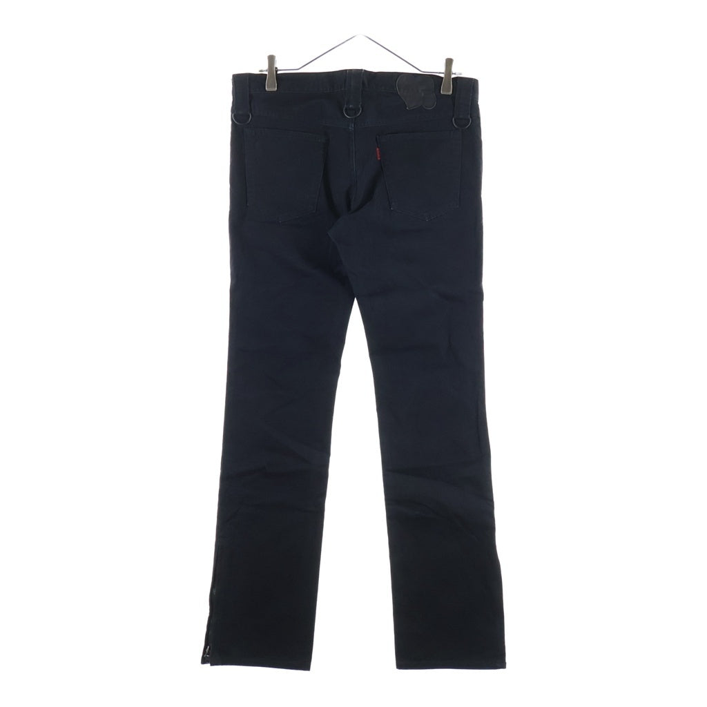 NUMBER (N)INE(ナンバーナイン) 00s Archive 本人期 Zip Design Pants ハート涙パッチ ジップデザイン デニム パンツ ブラック