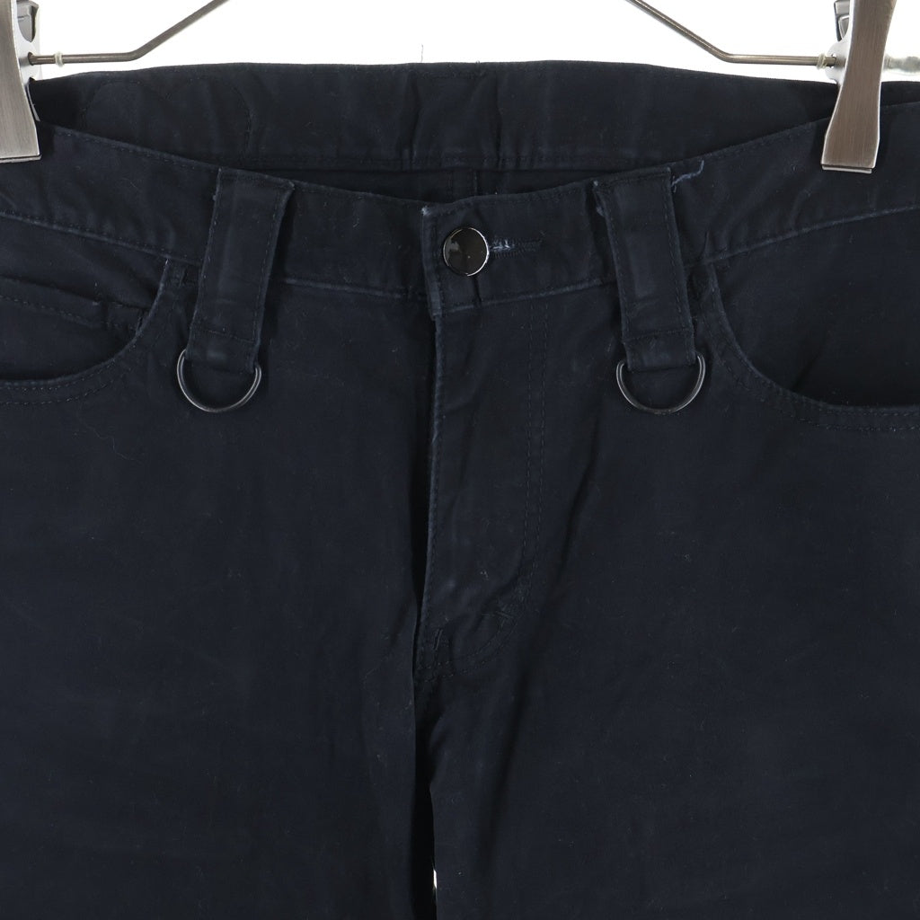 NUMBER (N)INE(ナンバーナイン) 00s Archive 本人期 Zip Design Pants ハート涙パッチ ジップデザイン デニム パンツ ブラック