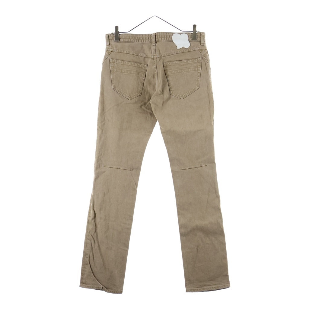 n(n) by NUMBER (N)INE(エヌエヌバイナンバーナイン) 07SS Archive BOUT A BOY期 Straight Pants ハート涙パッチ ストレート パンツ ベージュ
