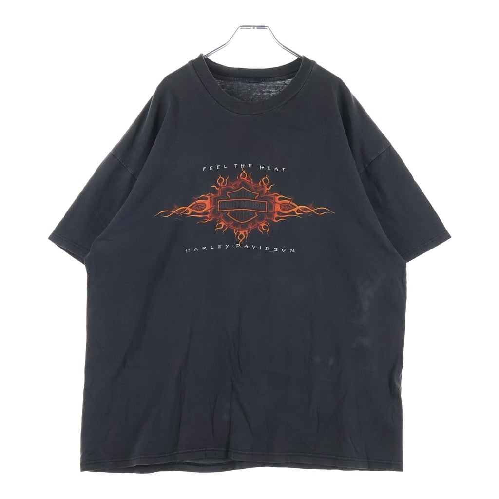 VINTAGE(ヴィンテージ) 90S Harley-Davidson Flame T-Shirt ハーレーダビッドソン フレイムロゴ 半袖Tシャツ グレー