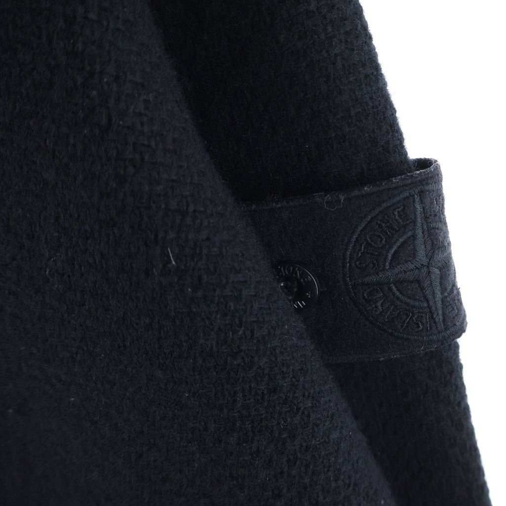 STONE ISLAND(ストーンアイランド) GHOST PIECE Sweatshirt ロゴワッペン クルーネックニットセーター ブラック 7915562FA