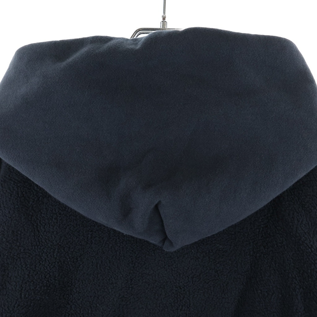 SKYLRK(スカイラーク) Reverse Hoodie リバース ロゴ刺繍 プルオーバースウェットパーカー フーディー ブラック