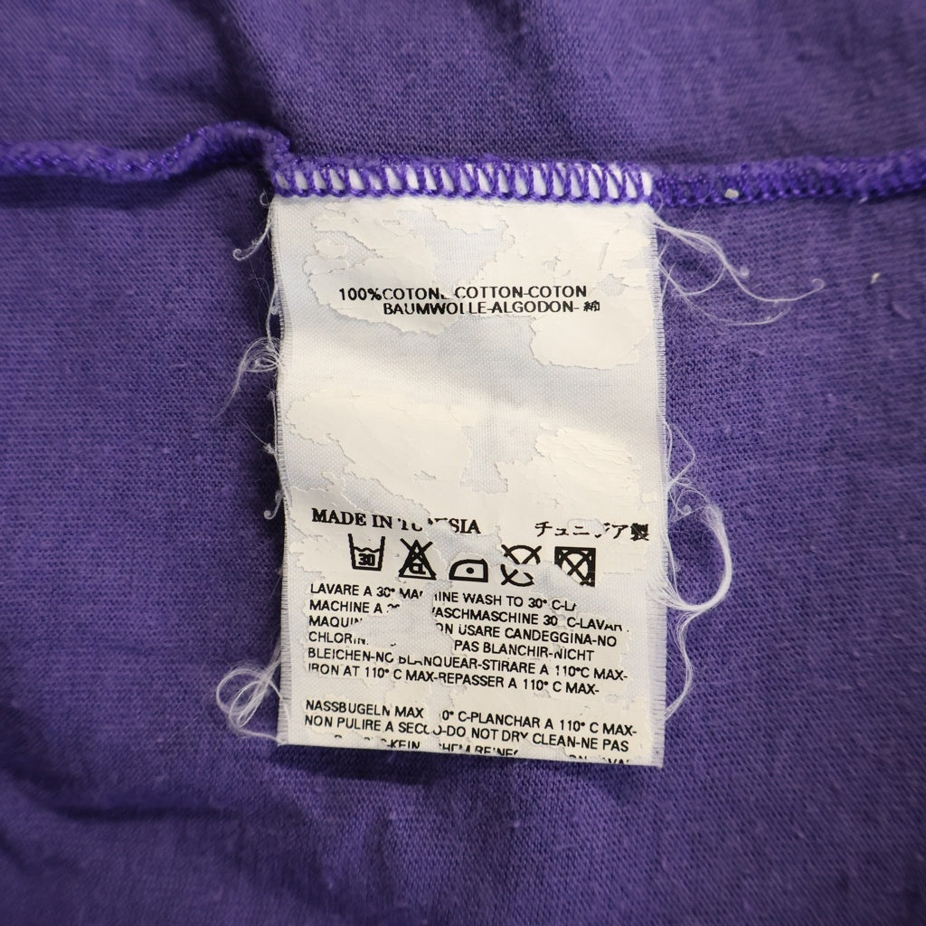 Maison Martin Margiela(メゾンマルタンマルジェラ) 05AW ARCHIVE ここのえ期 エイズT 両面プリント Vネック半袖Tシャツ カットソー パープル 30 XM099