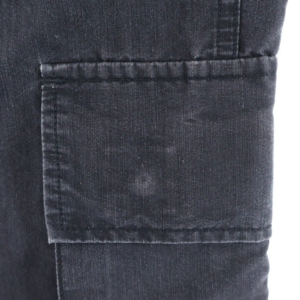 TAKAHIROMIYASHITA The SoloIst.(タカヒロミヤシタザソロイスト) 25AW B.D.U PANTS マルチポケット ドローコード カーゴパンツ ブラック 0016AW25