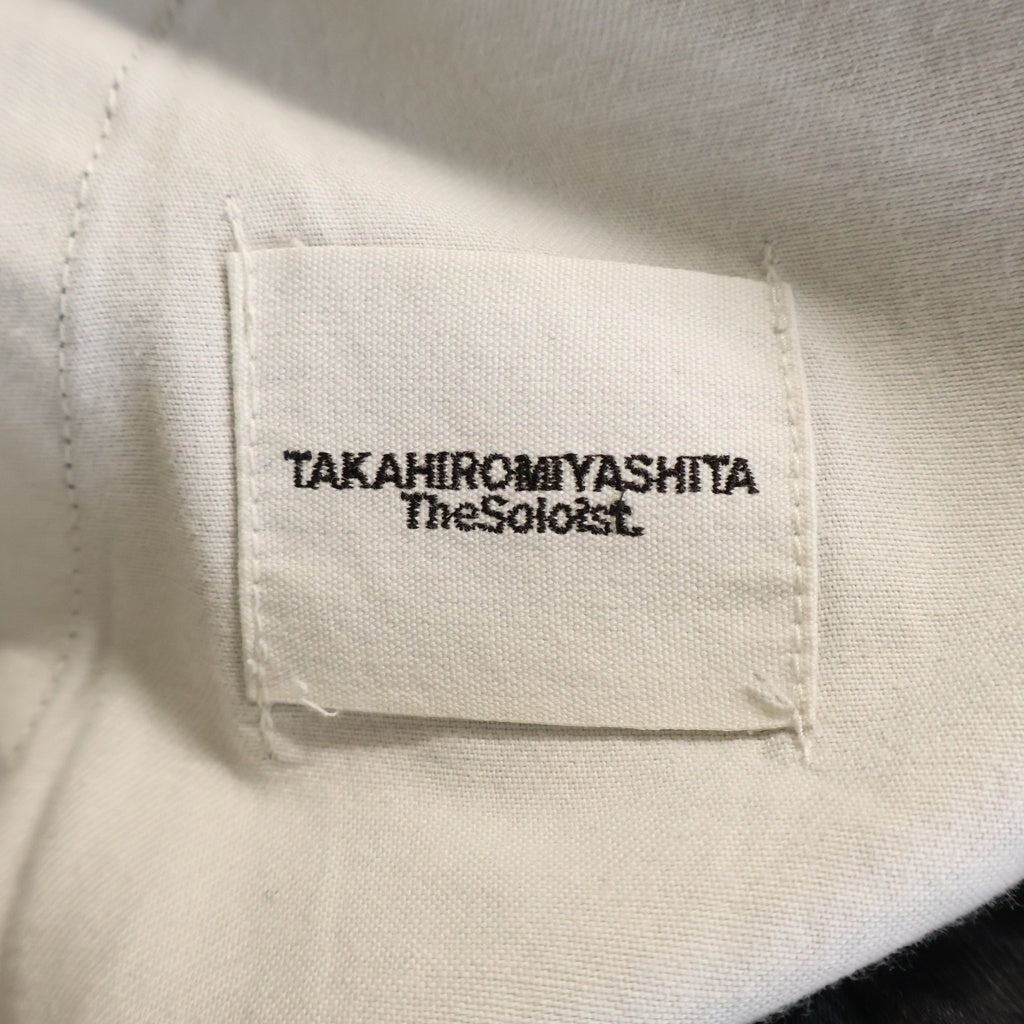 TAKAHIROMIYASHITA The SoloIst.(タカヒロミヤシタザソロイスト) 25AW B.D.U PANTS マルチポケット ドローコード カーゴパンツ ブラック 0016AW25