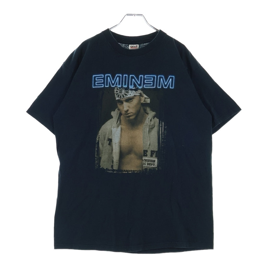 VINTAGE(ヴィンテージ) 00s EMINEM Ford Fild Tee エミネム ラップ 半袖Tシャツ カットソー ネイビー