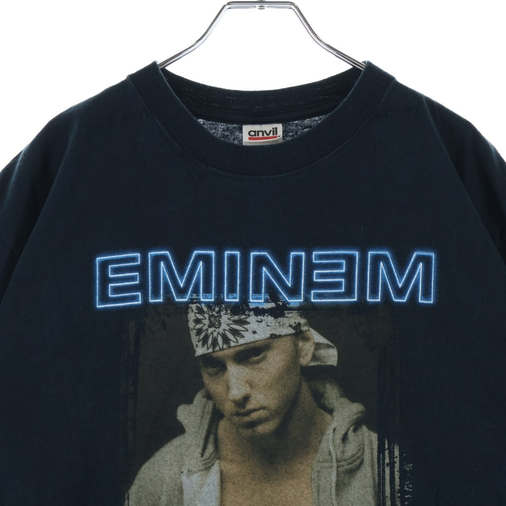 VINTAGE(ヴィンテージ) 00s EMINEM Ford Fild Tee エミネム ラップ 半袖Tシャツ カットソー ネイビー