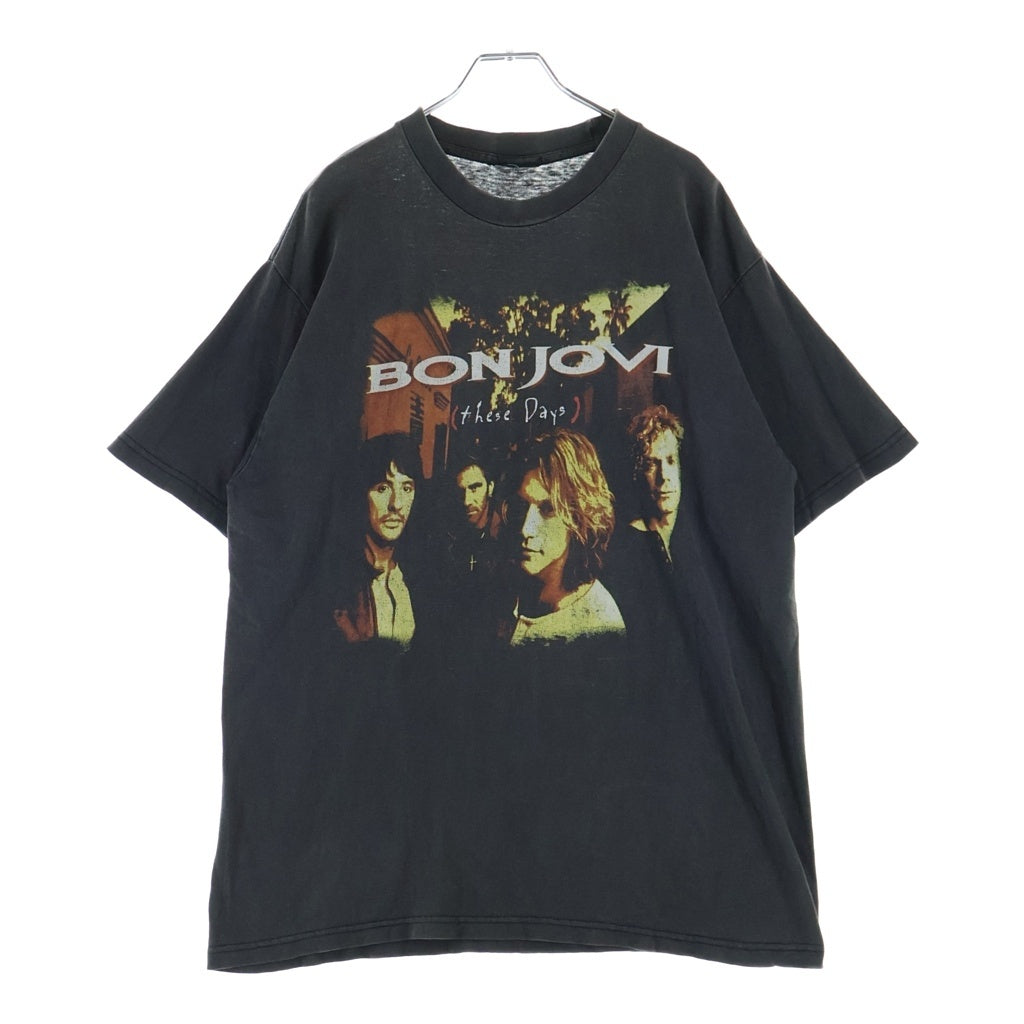 VINTAGE(ヴィンテージ) 90s BON JOVI These Days Tee ボンジョヴィ バンド 半袖Tシャツ カットソー ブラック