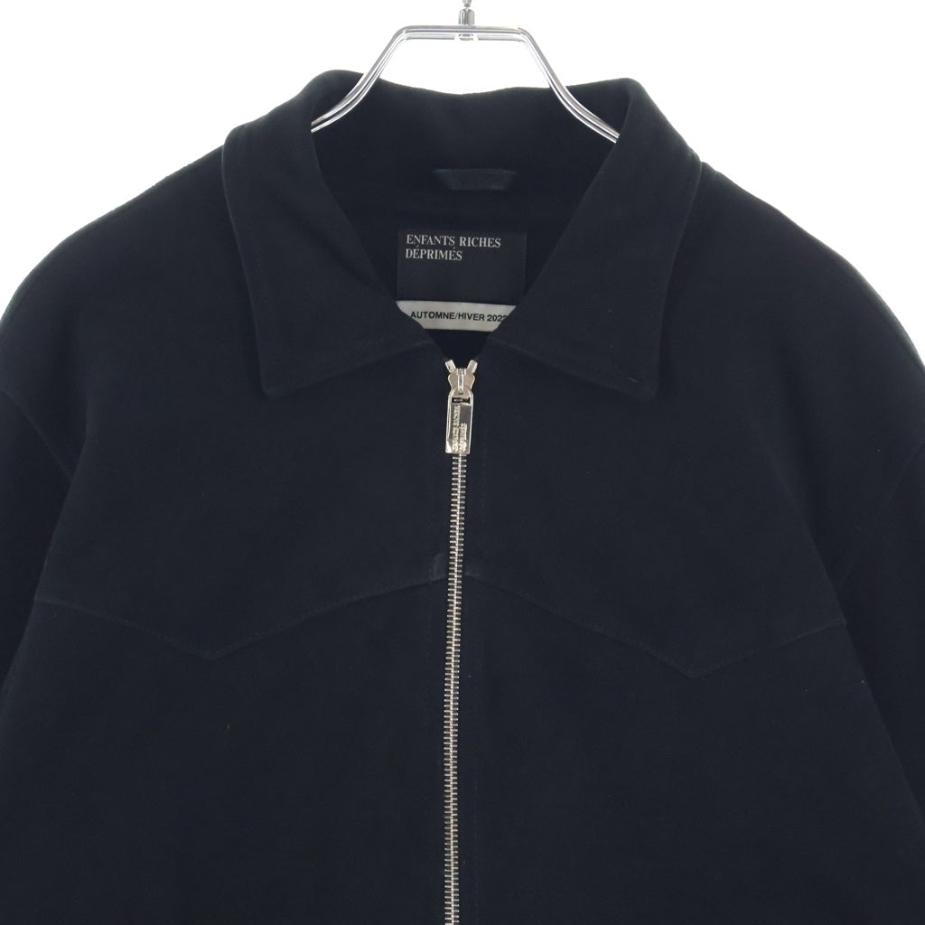 ENFANTS RICHES DEPRIMES(アンファンリッシュデプリメ) Suede Western Jacket スウェード ウェスタンジャケット ブラック
