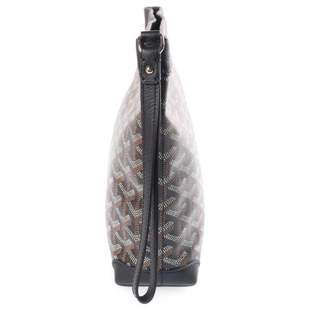 GOYARD(ゴヤール) Conti Pouch コンティポーチ PVCレザーハンドバッグ クラッチバッグ ブラック レディース