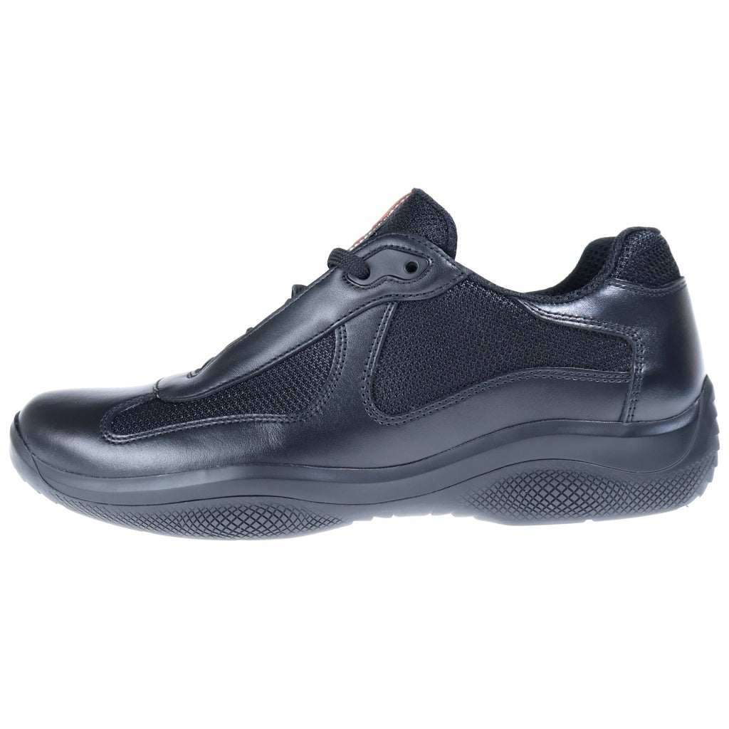 PRADA SPORT(プラダ スポーツ) American Cup Leather Sneakers アメリカズカップ ローカットスニーカー ブラック PS0906