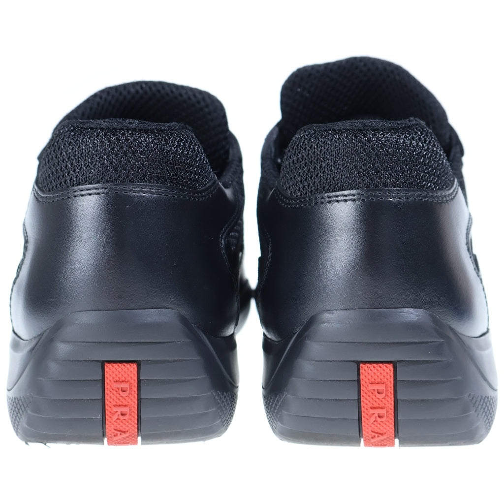 PRADA SPORT(プラダ スポーツ) American Cup Leather Sneakers アメリカズカップ ローカットスニーカー ブラック PS0906
